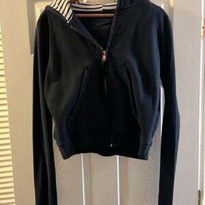 Frank & Eileen Dark Blue Hooded Jacket